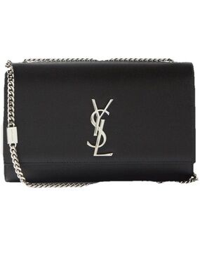 Saint Laurent Kate Black Leather YSL Chain Crossbody Bag